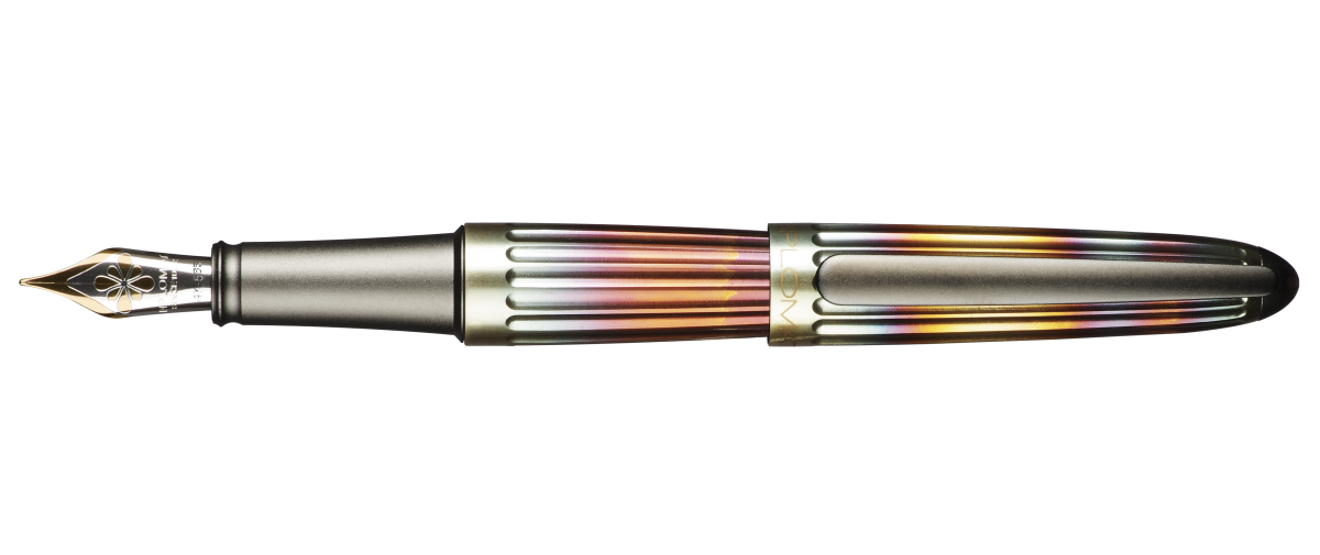 Diplomat Füllhalter Aero Flame – Mit Edelstahlfeder B (breit), Silberner Clip, Für Ein Elegantes Schreibgefühl