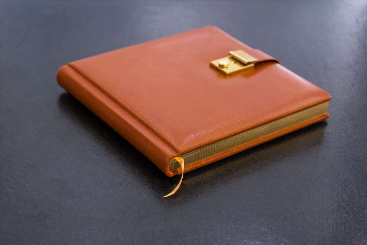 Frescorr Tagebuch Aus Echtem Leder 5x7 Hellbraun – Mit Gravur & Liebesbotschaften